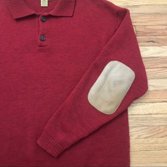 Tricots St Raphael - Red Merino Wool Sweater - Picture 7 of 12